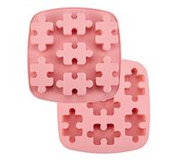 UR URLIFEHALL 2 Pcs Puzzle Resin Food Grade Silicone Moulds Jigsaw Chocolate Mould for DIY Cake Chocolate Candy Decoration Jewellery Making