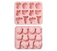 UR URLIFEHALL 2 Pcs Silicone Animal Moulds Elephant Horse Lion Shaped Chocolate Moulds for Baking Food Making Jelly Candy Cake Biscuit Dessert