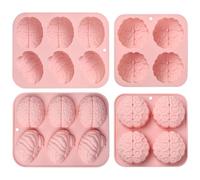 UR URLIFEHALL 2 Pcs Silicone Brain Moulds Human Organ Shaped Chocolate Moulds for Baking Food Bread Cake Candy Pudding Butter Biscuit Making