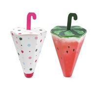 UR URLIFEHALL 20 Pcs 2 Styles Umbrella Shape Paper Gift Boxes with Handles Umbrella Favour Boxes for Presents Candy Biscuit Packaging Party