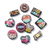 UR URLIFEHALL 20 Pcs Mother's Day Silicone Beads: Round & Rectangular Silicone Focal Beads for Jewellery Making Crafts Keychain