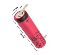 UR14500AC 3.7V 740mAh Battery .Compatible With Braun .Compatible With Oral B. Pro 2 Type 3766 IO4 IO5 IO6 IO7 IO9 IO8 3758 3759. Electric Toothbrush(1pcs)