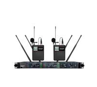 UR4D+ True Diversity Wireless Microphones One-to-Two Stage K Songs Outdoor Performance Singing Professional Handheld Lossless Sound Quality(Lavalier)
