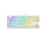 uRage Exodus 220 TLL QWERTZ Gaming Keyboard (Gaming Keyboard without Numeric Keypad, Tenkeyless DE Layout, RGB Backlit Keys, Anti-Ghosting) White