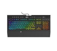 uRage "Exodus 900 Mechanical" QWERTZ Gaming Keyboard (Gamer Keyboard, Mechanics, Brown Touch Switches, Quiet, DE Layout, Anti-Ghosting, RGB Backlit Keys, Wrist Rest, Cable