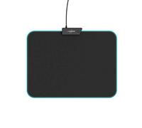 uRage Lethality 200 Illuminated Gaming Mouse Mat Black Non-Slip Coating for Fast Movement with LED Lighting Wired 35 x 26 cm