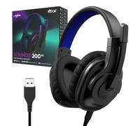 uRage Micro Gaming Headset (Over-Ear Gamer Headset, DTS X Certified, Micro Flip to Mute, Removable USB-A Uflex Cable, Optimised PC and PS5 Headset Microphone) Black