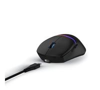 uRage RGB Reaper Gaming Mouse 330 Inches (Gaming Mouse LED Light, Ultra-Light, Right-Handed, 6 Programmable Buttons, 6200 dpi, Optical Sensor, Software, Detachable Cable 2 m) Black
