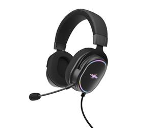 uRage SoundZ 800.7.1 V2 Gaming Headset 7.1 Virtual Surround Sound Wired Multi-Platform Headphones for PS5/PC 2M USB Cable Black