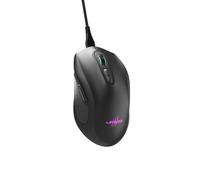 uRage Wired Reaper 340 Gaming Mouse (7 Programmable Buttons, Gaming Mouse Optical Sensor Cable 8000 DPI, RGB, TTC-Golden, USB-C Uflex) Black