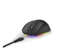 uRage Wired Reaper 340 Gaming Mouse (7 Programmable Buttons, Gaming Mouse Optical Sensor Cable 8000 DPI, RGB, TTC-Golden, USB-C Uflex) Black