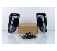 URAGER 2PCS Car DRL For Toyota For Corolla For Cross 2024 2025 LED Daytime Running Lights Daylight Turn Signal Styling Fog Light Car Fog Lights(White and yellow,Model B)