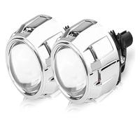 URAGER Headlight Assembly Car Motorcycle Replacement 100W 20000LM 2.5 Inch Bi-led Lens High Low Beam LED Projector Lenes For Headlight H4 H7 9005 9006 LED Car Headlights(Silver LHD)