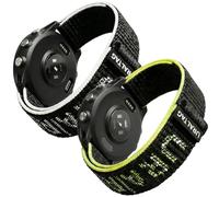 URALTAG 22mm Sport Watch Bands Compatible with Forerunner 970/quatix 8-47mm/Fenix 8-47mm/Approach S70 S62/Fenix 7 Pro/6 pro/5 plus/Descent G1/G2,Hook&loop Nylon Watchband Instinct 2/3-45mm, [2PC]White