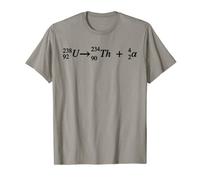 Uranium alpha decay, nuclear decay, cool physics and science T-Shirt