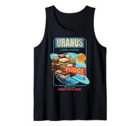 Uranus Brand Fudge Hot or Cold Tastes Great Retro Planet Tank Top