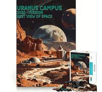 Uranus Campus Space Tour Jigsaws for Adults1000 Pieces Brain Memory Game Fine Cut Premium Finishing Engaging Way to Pass Free Hours (38x52cm)