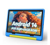 URAO Kids Tablet, Android 14 Tablet for Kids 10 Inch, Octa-Core 64GB 1TB TF Expandable Card, Kids Tablet with Case, WiFi Tablet, Control