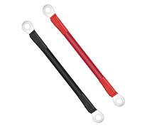 URAQT 15cm Car Battery Cable 2 Pcs, 16mm² 5AWG Battery Red and Black Inverter Cable, Battery Cables 12V Heavy Duty with Ring Terminals, Copper Wire Car Battery Jump Leads for Motorcycle RV & Trucks