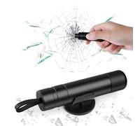 URAQT 2025 New SafeHammer, 2 in 1 Car Window Breaker, Portable Glass Breaker Seatbelt Cutter, Emergency Escape Tool Vehicle Safety Glass Hammer, Hammerdex Safety Hammer for Land and Underwater (Black)