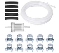 URAQT 3.9M Car Air Parking Heater Tube, 17 pcs Durable Diesel Heater Fuel Line Kit, Car Fuel Filter Crude Oil Heater with Tube Replacement Hose Clip Fuel Pipe Line for Webasto Eberspacher