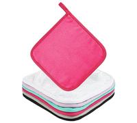 URAQT 6 Pack Face Cloths Make Up Remover, 7.87 * 7.87in Soft Microfibre Face Wipes for Reusable Makeup Remover Cloth Washable Ultra Soft Facial Cleansing Wipe Cloths (Multi-Color)