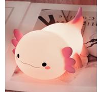 URAQT Axolotl Night Light, Portable Axolotl Baby Night Light Kids Night Lamp, Touch Sensor Bedside Table Lamp, Baby Sleep Lights for Children Kids Babys Girls as Xmas Gifts Cute Room Bedroom Decor
