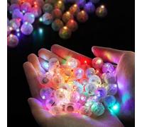 URAQT Balloon Lights Mini LED Lights, 100 PCS Individual Small Paper Lantern Light, Waterproof Tiny LED Light for Home Christmas Halloween Wedding Birthday Party Decoration (Colorful)