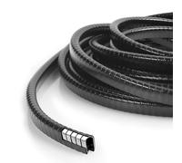 URAQT Car Door Edge Guard Protector Strips, 32Ft (10M) Universal Anti-Collision Strip, Black U Shape Rubber Seal, No Glue Car Edge Protective Trim for Trucks, SUVs, Boats