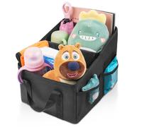 URAQT Car Organiser for Front or Back Seat, Portable Waterproof Boot Storage for Kids, Durable Oxford Fabric, Holds Toys, Snacks, Cups, Books, Tissue - Keeps Car Tidy and Clean
