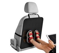 URAQT Car Seat Back Protector 60x45cm, Waterproof Oxford Cloth Kick Mat for Back of Car Seat, Universal Anti-Dirty Seat Protection for Cars SUVs Trucks, Easy Install with Adjustable Straps