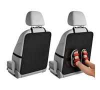 URAQT Car Seat Back Protectors 2 Pack 60x45cm, Waterproof Oxford Cloth Kick Mats for Back of Car Seats, Universal Anti-Dirty Seat Protection for Cars SUVs Trucks, Easy Install with Adjustable Straps