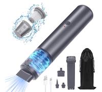 URAQT Cordless Vacuum Cleaner, Portable Mini Car Vacuum Cleaner, 7300 PA Powerful Rechargeable Handheld Vacuums, High Power Suction, 2 in 1 Vacuum & Blower for Car/Home/Pet/Office/Keyboard Cleaning