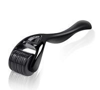 URAQT Derma Roller, 0.5mm Beard Roller, 540 Titanium Micro Needling Rollers for Men and Women, Beard Growth Rollers for Stimulate Hair Growth, Facial Skin Care, Scar Removal