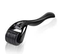 URAQT Derma Roller, 1mm Beard Roller, 540 Titanium Micro Needling Rollers for Men and Women, Beard Growth Rollers for Stimulate Hair Growth, Facial Skin Care, Scar Removal