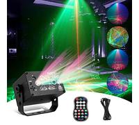 URAQT Dj Disco Party Light, Northern Lights, USB Sound Activated Strobe Stage Effect Atmosphere Lights Indoor Projector for Party, Family Birthday, Wedding, Karaoke, Holiday Mood Light