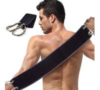 URAQT Exfoliating Back Scrubber for Shower, 37 Inches Back Washer with Handles, Soft Shower Bath Scrub for Women and Men, Double-Side Use Exfoliate Washcloth Bath Tool to Scrub Your Body Deeply