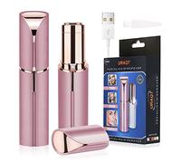 URAQT Facial Hair Remover for Women, Painless Face Hair Trimmer, Rechargeable Mini Epilator Lady Shaver Portable Electric Razor for Lips Face Body Peach Fuzz