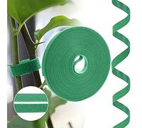 URAQT Fastening Tape Hook and Loop Cable Ties, 10mm x 10m Reusable Self Adhesive Cable Ties Straps for Cable Management, Cord Organizer Straps, Green (10m)