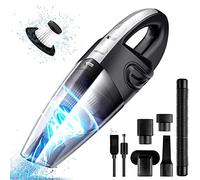 URAQT Handheld Lightweight Wet Dry Vacuum Cleaner Cordless, 120W with Powerful Suction, Portable Rechargeable For Car, Home, Office, Car and Pet