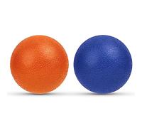 URAQT Lacrosse Massage Ball Set, 2 Pack Body and Foot Massage Roller, Muscle Massager Hard Lacrosse Ball for Plantar Fasciitis, Trigger Point Therapy, Deep Tissue, Myofascial Release