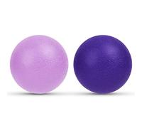 URAQT Lacrosse Massage Ball Set,2 Pack Body and Foot Massage Roller,Muscle Massager Hard Lacrosse Ball for Plantar Fasciitis,Trigger Point Therapy,Deep Tissue(Dark Purple+Light Purple)
