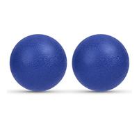 URAQT Lacrosse Massage Ball Set, 2 Pack Body and Foot Massage Roller, Muscle Massager Hard Lacrosse Ball for Plantar Fasciitis, Trigger Point Therapy, Deep Tissue, Myofascial Release(Dark Blue)