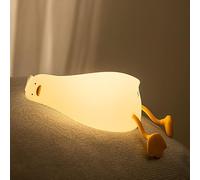URAQT Lying Flat Duck Kids Night Light, Portable LED Baby Night Light Kids Night Lamp, USB Chargeable Battery Silicone Baby Sleep Lights for Children Kid Babys Boy Gifts Cute Room Decor Bedroom Decor