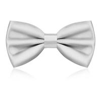 URAQT Men's Bow Tie, Classic Solid Color Pre-Tied Bow Tie for Men, Satin Tux Bowtie, Adjustable Formal Neck Bowtie for Parties, Wedding