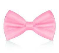 URAQT Men's Bow Tie, Classic Solid Color Pre-Tied Bow Tie for Men, Satin Tux Bowtie, Adjustable Formal Neck Bowtie for Parties, Wedding