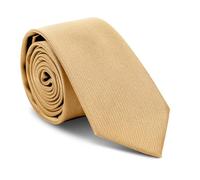 URAQT Men's Ties Classic Solid Color Man Tie, 6 cm Fine Woven Handmade, 1200 Needles, Business, Party, Office, Wedding Gifts (Champagne)