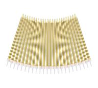 URAQT Metallic Birthday Candles, 24 Pcs Champagne Gold, 5.1 Inch Long Thin Candles with Holders for Cake Decoration