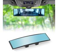 URAQT Rear View Mirror, Universal Anti Glare Learner Driving Instructor Mirror, HD Convex Rearview Mirror, Suitable for Car, SUV, CRV, Vans, Trucks Wide Angle Rear View Mirror (310 X 85 mm)