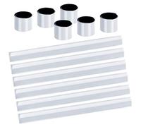 URAQT Reflector Strips, 16 Pcs Reflective Snap Band, Highly Reflective Wearable Wrist/Ankle Bands, Snap Safety Armbands for Cycling, Running, Adults, Children (White)